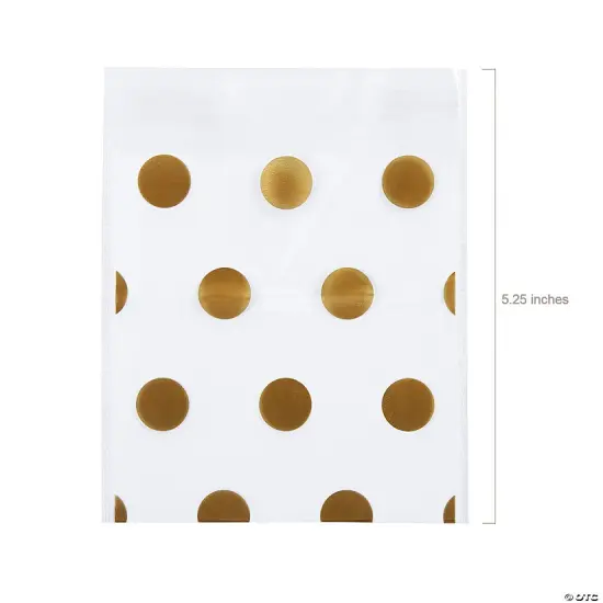 Bulk 144 Pc. Polka Dot Cellophane Cookie Treat Bags {3}