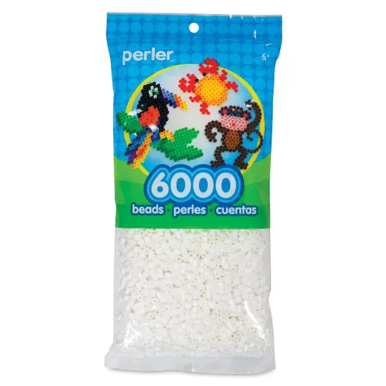 Perler Fused Bead Bag - White, Pkg of 6000 {1}