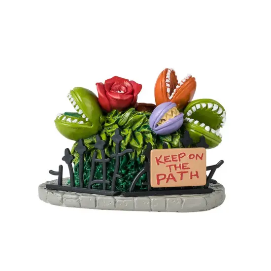 Lemax Spooky Town Halloween Village Accessory Hungry Plants {1}