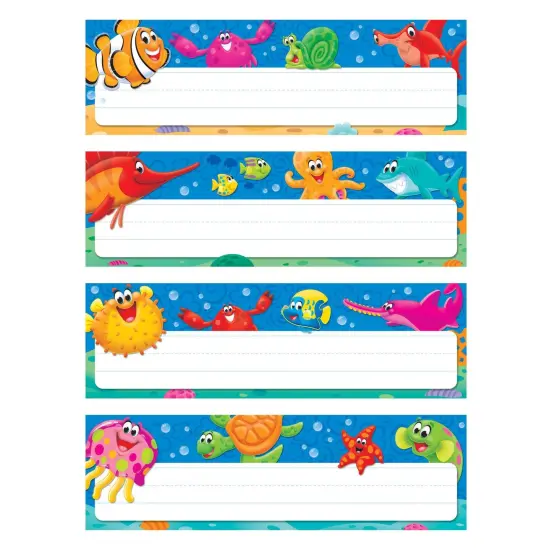 Sea Buddies&trade; Desk Toppers&reg; Name Plates Variety Pack, 32 Per Pack, 6 Packs {4}