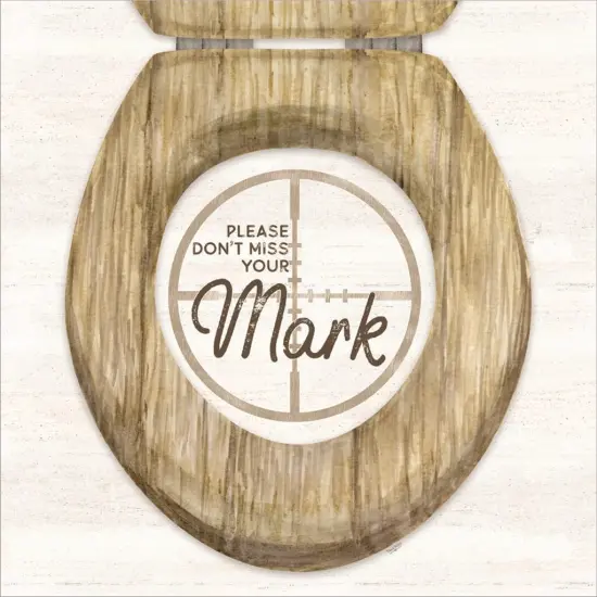 Bath Art III-Don't Miss by Tara Reed 13" x 13" Framed Wall Art {2}