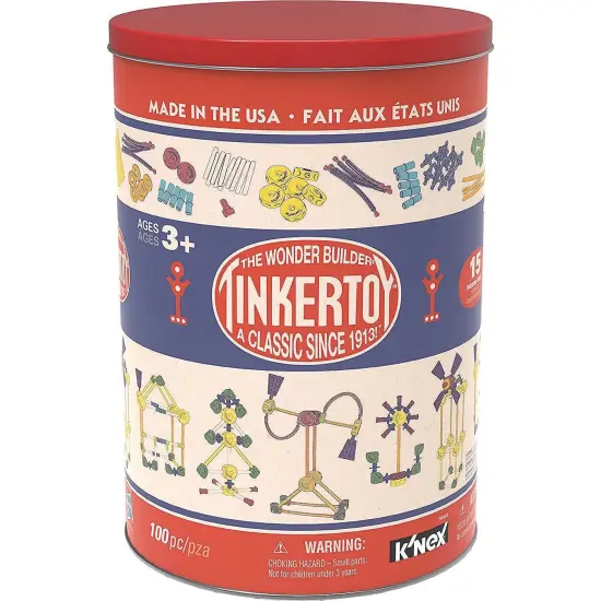 K'NEX Tinkertoy&reg; - Classic Building Tin (Set of 100) {3}