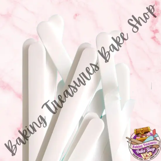Acrylic Popsicle Sticks Solid Color White {1}