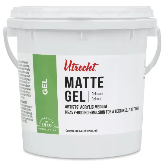 Utrecht Acrylic Medium - Gel Matte Medium, Gallon {1}