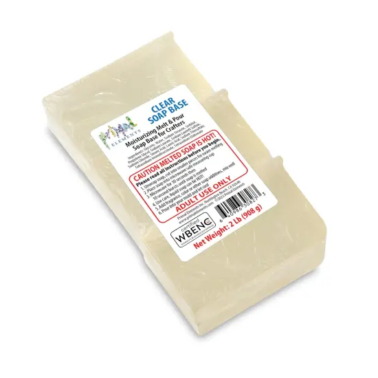 Moisturizing Melt and Pour Glycerin Soap Base for Crafting and Soap Making, Vegan, Cruelty Free, Easy to Cut, Unscented - 2 Pound {2}