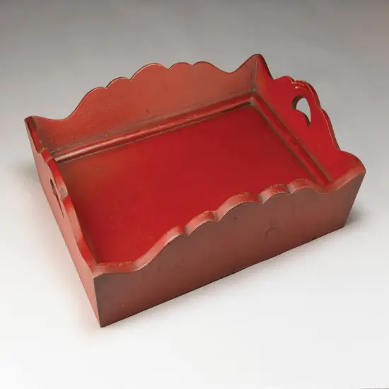 AA Importing 43554-RD Wooden Serving Tray {1}