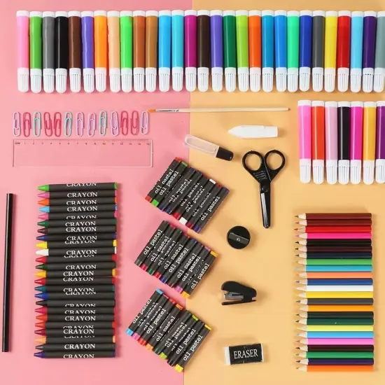 Art Set Drawing Colored Pencils Black {4}