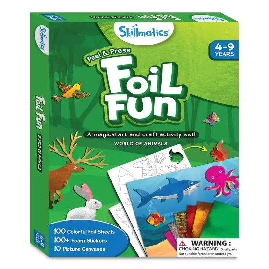 Art & Craft Activity - Foil Fun Animals, No Mess Art for Kids, Craft Kits & Supplies, DIY Creative Activity, Gifts for Boys & Girls Ages 4, 5, 6, 7, 8, 9, Travel Toys {2}