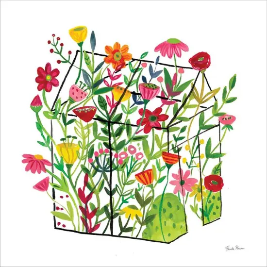 Greenhouse Blooming IV by Farida Zaman 12" x 12" Canvas Wall Art {2}