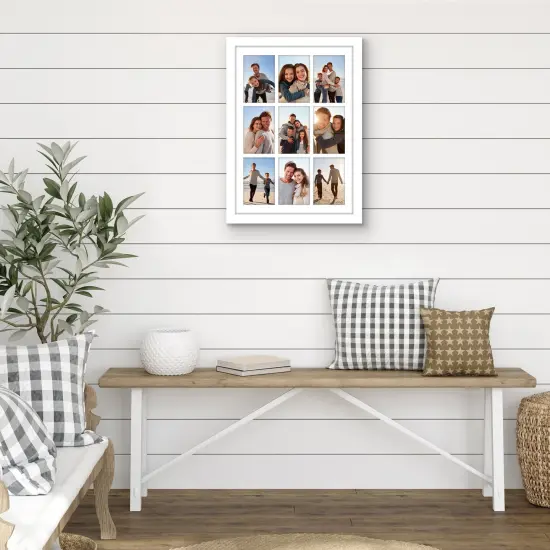 Americanflat 14x20 Collage Picture Frame - Fits Nine 4x6 Photos or One 14x20 Photo {5}