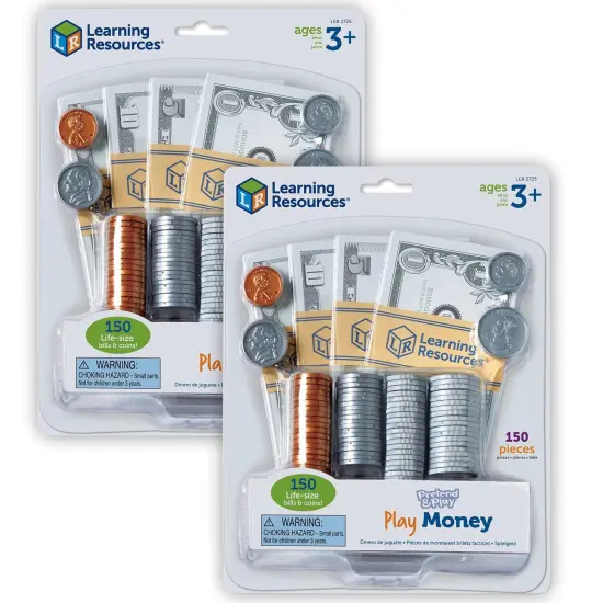 Pretend and Play&reg; Play Money, 150 Pieces Per Set, 2 Sets {1}