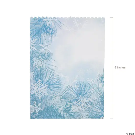Winter Wedding Treat Bags 5 3/4" x 8" Bulk 150 Pc {3}