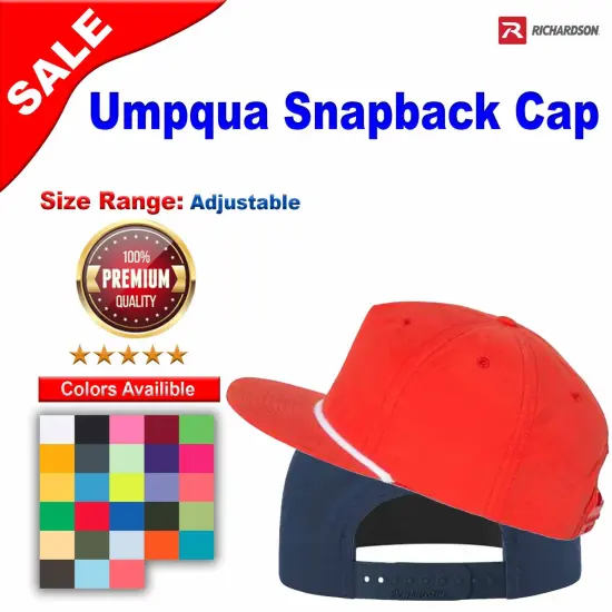 Richardson&reg; Umpqua Snapback Cap Dark Orange/ Black {2}