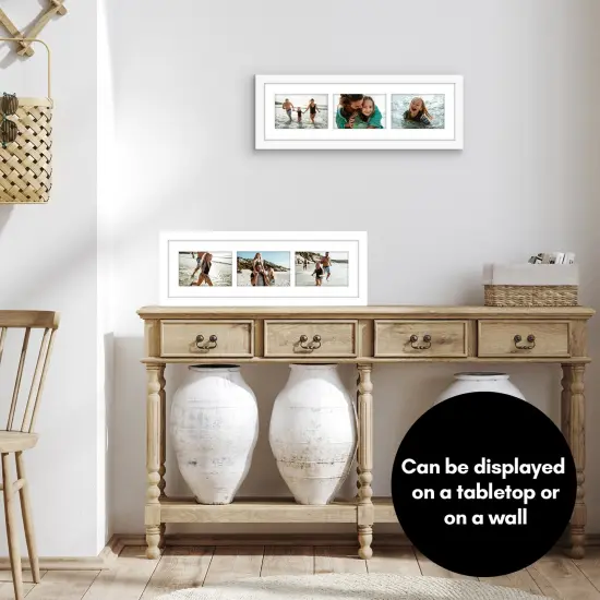 Americanflat 6x20 Collage Picture Frame - Fits Three 4x6 Photos or One 6x20 Picture {5}