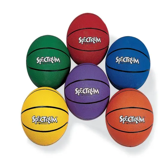 Spectrum&trade; Rubber Basketball Set (Set of 6) {1}