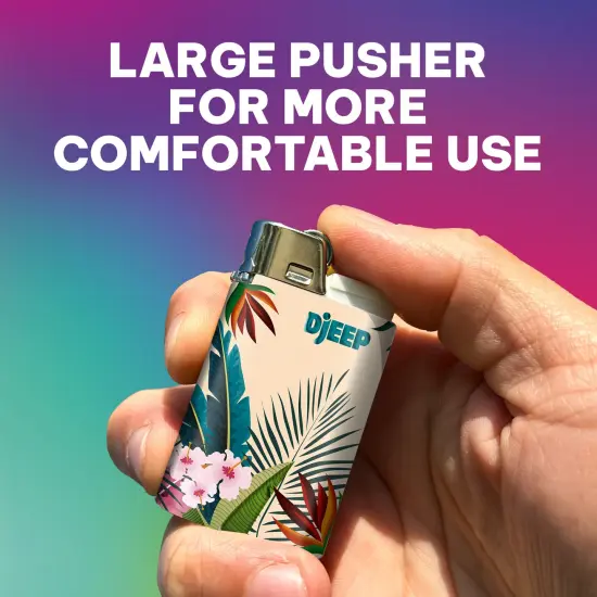 DJEEP Vibrant Collection, High-Quality Fancy Lighters with Unique Designs, 4-Pack {6}