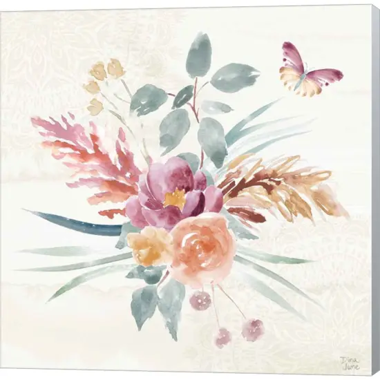 Boho Garden III by Dina June 12" x 12" Canvas Wall Art {1}