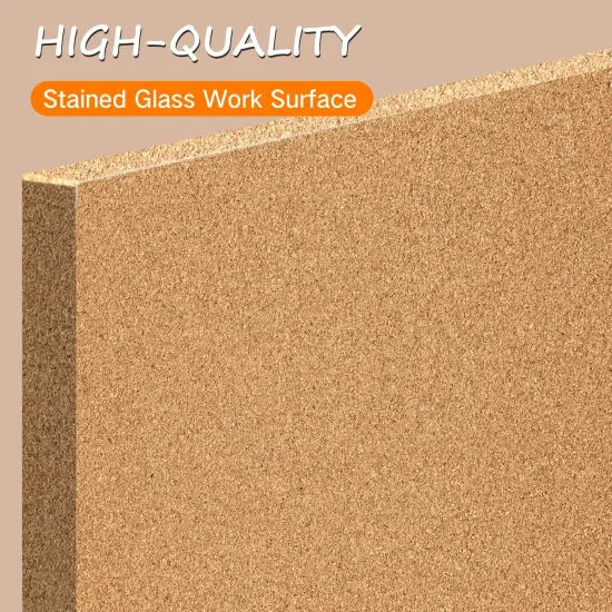 12" X 12" Stained Glass Supplies, 1/2" Thick Heat Resistant Stained Glass Work Surface, Stain Glass Tools and Supplies to Protect Table and Countertops from Damage - by Godora {6}