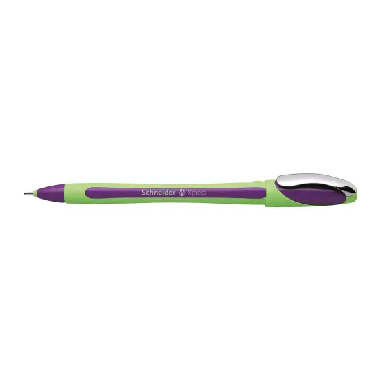 Xpress Fineliner Pen, Fiber Tip, 0.8 mm, Violet, Pack of 10 {3}