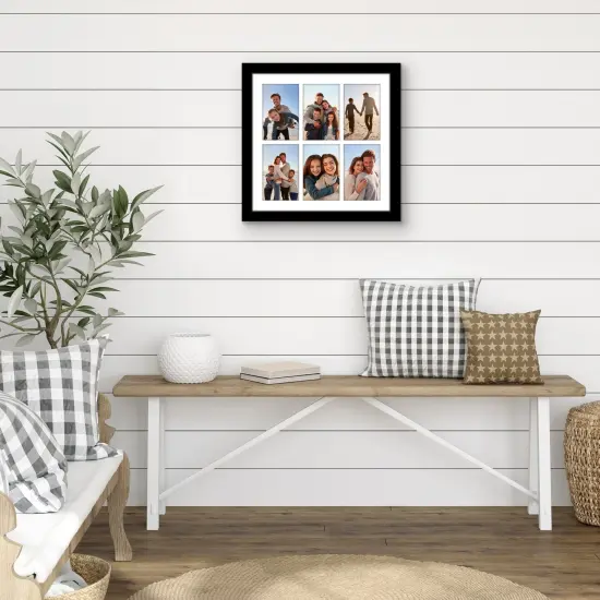 Americanflat 14x14 Collage Picture Frame - Fits Six 4x6 Photos or One 14x14 Photo {11}