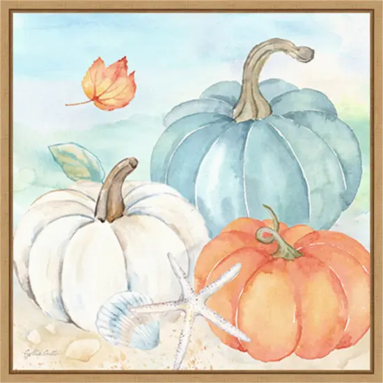 Harvest by the Sea V by Cynthia Coulter Framed Canvas Wall Art {1}