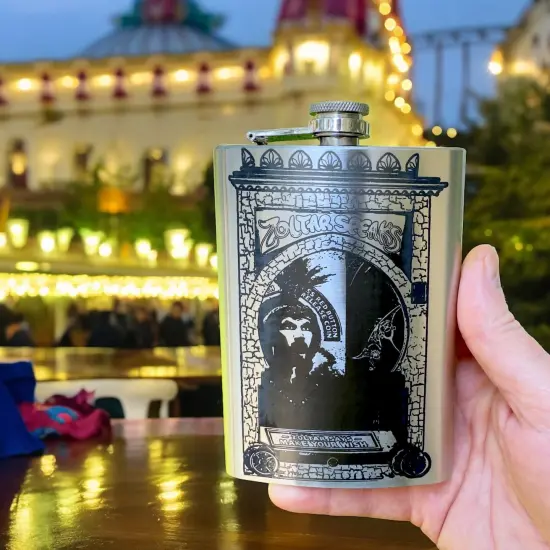 8oz Zoltar Speaks Stainless Steel Flask {6}