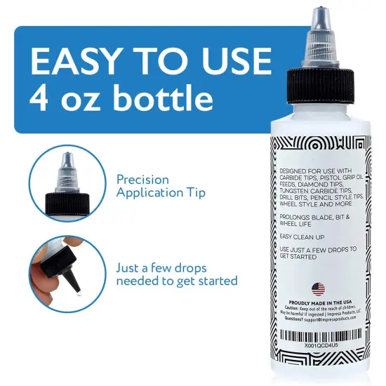 Glass Cutting Oil with Precision Application Top - 4 oz - Great for Stained Glass, Bottles, Tiles, and Mirrors - Custom-Formulated for Various Glass Cutting Tools and Applications {6}