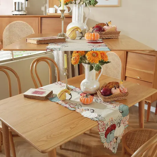 Fall Decorations for Home Table Runner 36 Inches {4}