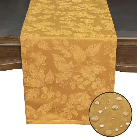Fall Countryside Leaves Thanksgiving Table Runners,(14x72 Inch) {2}
