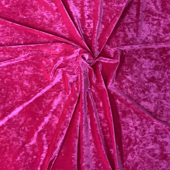 1 Yard Crushed Stretch Velvet Fabric for Apparel Costumes Leggings Tops 60" Width Dark Burgundy {2}