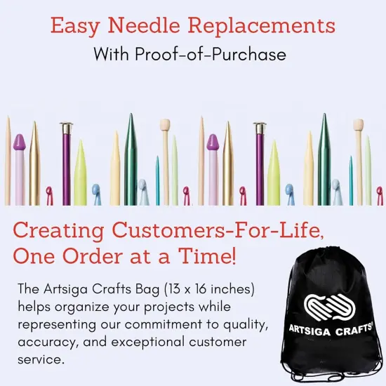 6-Inch Tunisian Interchangeable Crochet Hook Set Handcrafted Ebony {4}