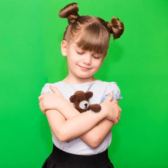 Little Crochet Friend Animals Crochet Kit, Bear, 8", Complete Kit, Learn to Animal Starter Kit for All Ages, Includes Instructions, DIY Amigurumi Kits {2}