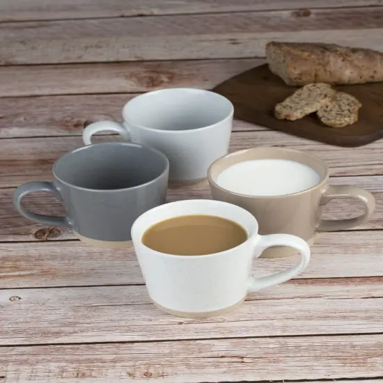 Coffee Mugs for 4, 12 oz Mug Set, Dringking Cup with Handle for Coffee {5}