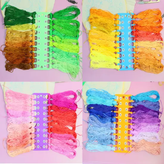 Hyamass 10pcs Embroidery Floss Organizer Cross Stitch Thread Holder Storage Tool Needlework Project Card {2}