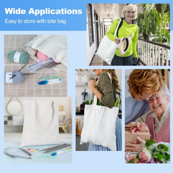 Knitting Needles Set, 9 Pairs Circular Knitting Needles Set and 22 Pcs Single Pointed Knitting Needles Set with Tote Bag Knitting Accessories Knitting Supplies Knitting Needles for Beginners {2}