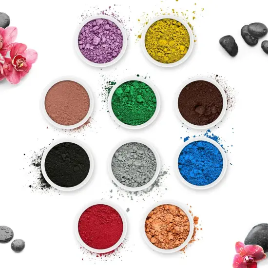 Pifito Mica Colorant Powder Original Sampler │ 10 Beautiful Color Dyes for Soap Making Supplies, Bath Bombs, Epoxy Resin (.25 oz ea) {5}