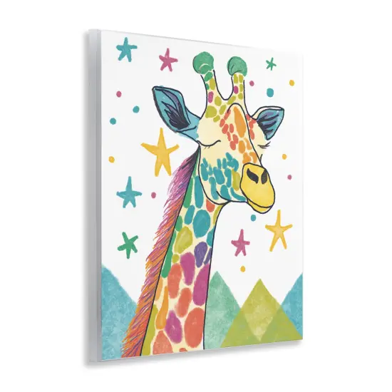 Stupell Industries Whimsical Hued Giraffe & Stars Wall Plaque Design by Chen Alyesh {3}