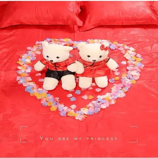 500 Pcs Gold Artificial Silk Flower Petals Silk Rose Petals Fake Petals Emulation Rose Pedals Flower Petals to Throw Wedding {2}