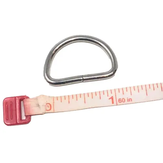 Metal D Ring 1" Nickel Plated Loop Ring {1}