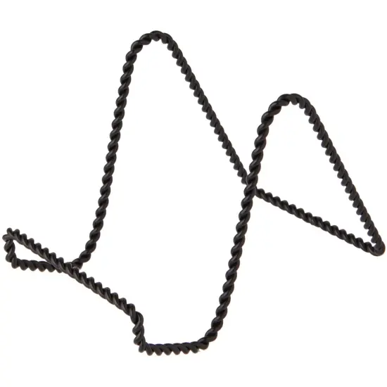Bard's Twisted Black Wire Easel Stand, 4" H x 3.5" W x 5.5" D {1}
