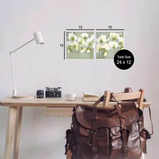 Stupell Industries Charming White Blooms 2pc Wall Plaque Set Design by Vanessa Austin {3}