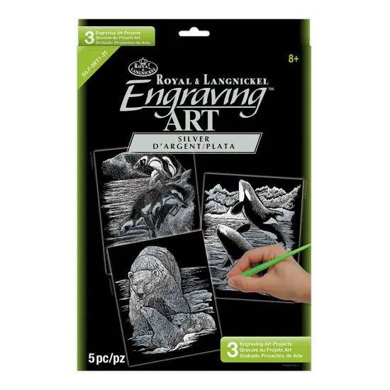 SILF-SET1 | Engraving Art&trade; 5pc 3-Project Silver Foil Set {1}