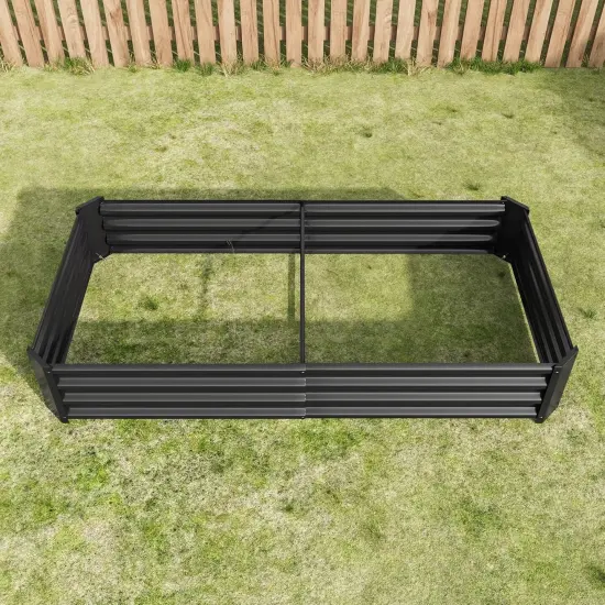 Raised Garden Bed Outdoor 6x3x1ft Metal Planter {4}