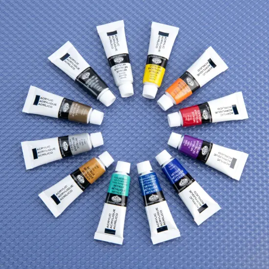 ACRMET-12 | Essentials™ 12pc Metallic Acrylic Paint Pack {2}