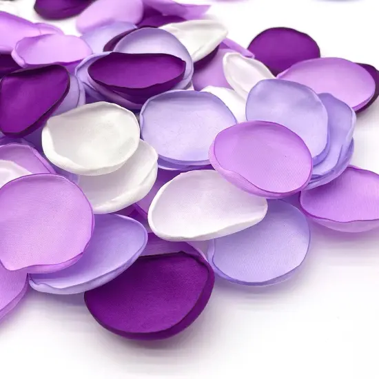 Rose Petals for Wedding Decor Lavender Purple Silk Petals Flower Girl Scatter Petals for Aisle Table Centerpieces Reception, Bridal Shower Proposal Party Romantic Night {1}
