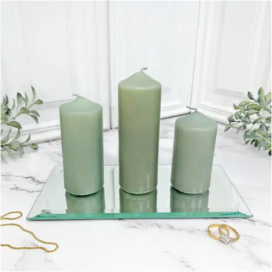 Plymor 5" x 10" Rectangle, 5mm Thick Beveled Glass Mirror {3}