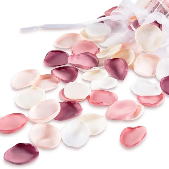 300pcs Artificial Flowers Silk Fake Pink Rose Petals Flower Girl Scatter Pedals for Aisle Centerpieces Table Confetti Party {1}