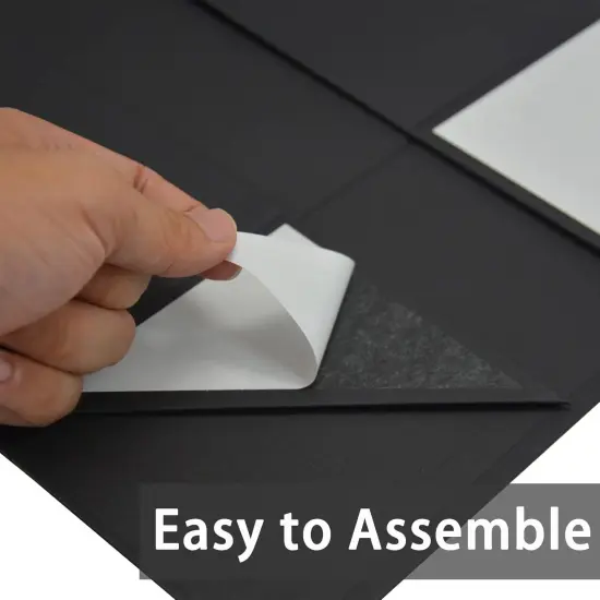 3 Pack Large Gift Box for Present, 12.5 x 8.5 x 4.75 Inches, Black Gift Box with Magnetic Lid, Collapsible Gift Box with Ribbons, Gift boxes with Lids {3}