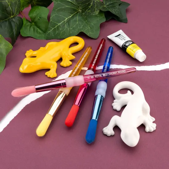 BK688 | Big Kid's Choice&trade; Lil' Grippers&trade; 4pc Nylon Chubby Round Brush Set {2}