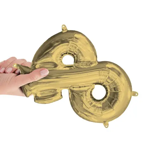 Anagram&reg; 16 Inch Symbol Ampersand White Gold Air Fill Only {4}